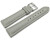 Uhrenarmband echt Leder gepolstert genarbt hellgrau TiT 22mm Stahl
