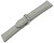 Uhrenarmband echt Leder gepolstert genarbt hellgrau TiT 22mm Stahl