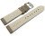 Uhrenarmband echt Leder gepolstert genarbt Taupe TiT 22mm Schwarz