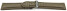Uhrenarmband echt Leder gepolstert genarbt Taupe TiT 26mm Gold