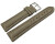 Uhrenarmband echt Leder gepolstert genarbt Taupe wN 26mm Schwarz
