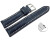 Schnellwechsel Uhrenband Leder stark gepolstert Kroko navy blau 22mm Stahl