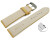 Schnellwechsel Uhrenband Leder stark gepolstert Kroko gelb 22mm Gold