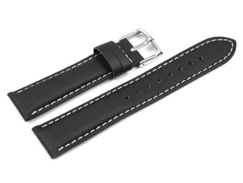 Uhrenarmband Casio für EF-503L-1AV, Leder, schwarz