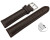 Schnellwechsel Uhrenband Leder gepolstert genarbt dunkelbraun 22mm Schwarz