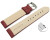 Schnellwechsel Uhrenband Leder gepolstert genarbt bordeaux 26mm Gold