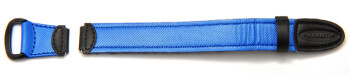Klett-Uhrenarmband Casio für LW-200, LW-200V,Textil/Leder, blau