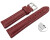 Schnellwechsel Uhrenband Leder gepolstert genarbt bordeaux wN 22mm Schwarz