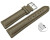 Schnellwechsel Uhrenband Leder gepolstert genarbt Taupe 18mm Schwarz