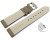 Schnellwechsel Uhrenband Leder gepolstert genarbt Taupe 18mm Schwarz