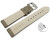 Schnellwechsel Uhrenband Leder gepolstert genarbt Taupe wN 20mm Gold