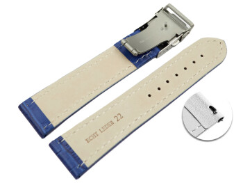 Schnellwechsel Faltschließe Uhrenarmband Leder...