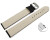 XXL Schnellwechsel Uhrenarmband Leder Glatt gepolstert schwarz 22mm Schwarz