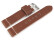 Uhrenarmband braun sehr weiches Leder Modell Bari 20mm Stahl
