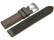Uhrenarmband Breitdorn HighTech Textiloptik grau - rote u. schwarze Naht - 26mm Stahl