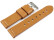 Uhrenarmband Ranger massives Leder hellbraun 20mm Stahl