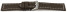 Uhrenband Sattelleder massives Leder dunkelbraun 18mm Schwarz