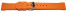 Uhrenarmband Silikon - extra stark - orange 20mm Stahl