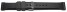 Uhrenarmband Silikon - extra stark - schwarz 18mm Stahl