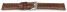 Schnellwechsel Uhrenarmband hellbraun Miami Leder ohne Polster 20mm Stahl