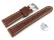 Schnellwechsel Uhrenarmband hellbraun Miami Leder ohne Polster 20mm Stahl