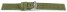 Schnellwechsel Uhrenarmband Khaki Veluro Leder ohne Polster 22mm Stahl