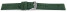 Schnellwechsel Uhrenarmband dunkelgrün Veluro Leder ohne Polster 22mm Stahl