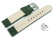Schnellwechsel Uhrenarmband dunkelgrün Veluro Leder ohne Polster 24mm Schwarz