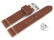 Schnellwechsel Uhrenarmband braun sehr weiches Leder Modell Bari 24mm Stahl