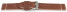 Schnellwechsel Uhrenarmband braun sehr weiches Leder Modell Bari 26mm Stahl