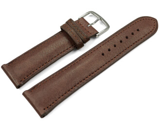 Uhrenarmband braun vegetabil gegerbtes Leder leicht...