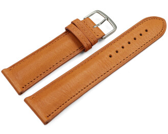 Uhrenarmband hellbraun vegetabil gegerbtes Leder leicht...