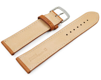 Uhrenarmband hellbraun vegetabil gegerbtes Leder leicht...