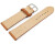 Uhrenarmband hellbraun vegetabil gegerbtes Leder leicht gepolstert 12mm - 22mm