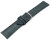 Uhrenarmband graublau vegetabil gegerbtes Leder leicht gepolstert 12mm - 22mm