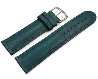 Uhrenarmband dunkelgrün vegetabil gegerbtes Leder...