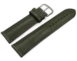 Uhrenarmband Khaki vegetabil gegerbtes Leder leicht...