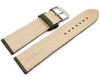 Uhrenarmband Khaki vegetabil gegerbtes Leder leicht...