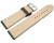 Uhrenarmband Khaki vegetabil gegerbtes Leder leicht gepolstert 12mm - 22mm