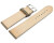Uhrenarmband taupe vegetabil gegerbtes Leder leicht gepolstert 12mm - 22mm