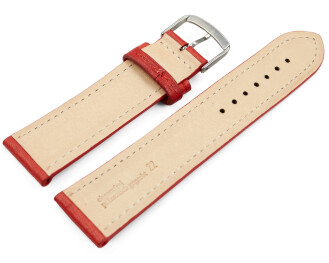 Uhrenarmband rot vegetabil gegerbtes Leder leicht...