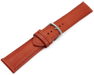 Uhrenarmband Rost vegetabil gegerbtes Leder leicht gepolstert 12mm - 22mm