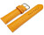 Uhrenarmband orange vegetabil gegerbtes Leder leicht gepolstert 22mm Stahl