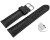 Schnellwechel Uhrenarmband schwarz vegetabil gegerbtes Leder leicht gepolstert 12mm - 22mm