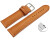 Schnellwechel Uhrenarmband hellbraun vegetabil gegerbtes Leder leicht gepolstert 12mm - 22mm