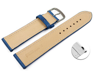 Schnellwechel Uhrenarmband blau vegetabil gegerbtes Leder...