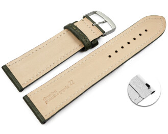 Schnellwechel Uhrenarmband Khaki vegetabil gegerbtes...