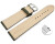 Schnellwechel Uhrenarmband Khaki vegetabil gegerbtes Leder leicht gepolstert 12mm - 22mm