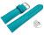 Schnellwechel Uhrenarmband türkis vegetabil gegerbtes Leder leicht gepolstert 12mm - 22mm