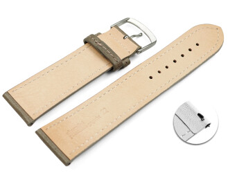 Schnellwechel Uhrenarmband taupe vegetabil gegerbtes...